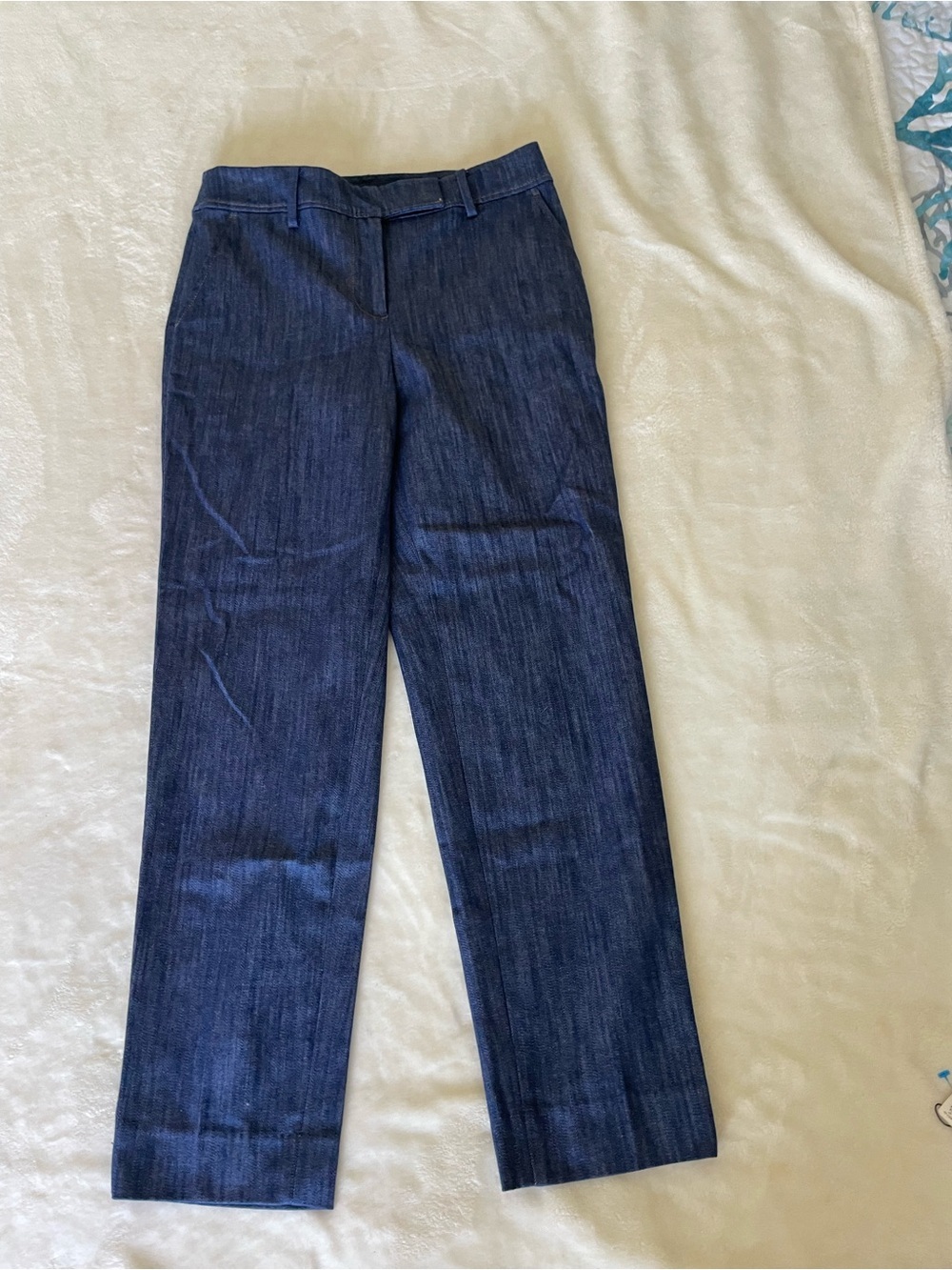 Talbots Dark Indigo Straight-Leg Dress Jean Pant